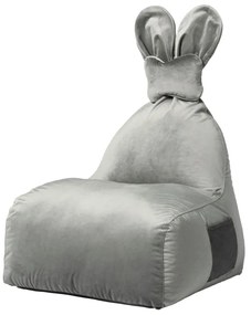 Szary dziecięcy worek do siedzenia Funny Bunny – The Brooklyn Kids