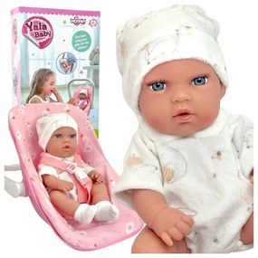 Woopie royal zestaw lalka bobas 30,5 cm + nosidełko różowe