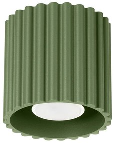 Oliwkowa lampa sufitowa w loftowym stylu E8-C57