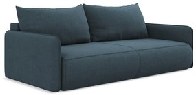 Niebieska rozkładana/ze schowkiem sofa 216 cm Nanea – Makamii