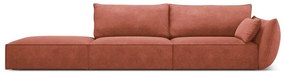 Czerwony szezlong (prawostronny) Vanda – Mazzini Sofas