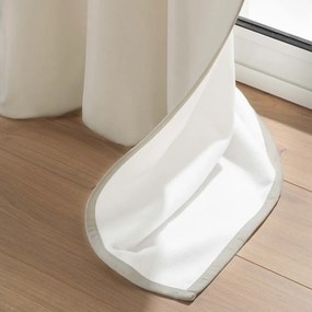 Beżowa zasłona wygłuszająca z mikrowłókna 135x260 cm Micropolar – douceur d'intérieur