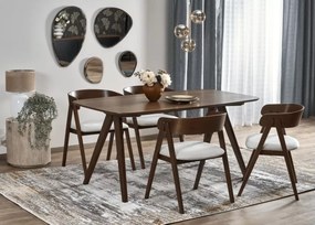 Stół Marengo 160 x 90 elegancki stół w kolorze orzechowym z okleiny naturalnej do jadalni