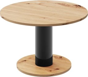 Okrągła ława do salonu Solo Mini 80 dąb