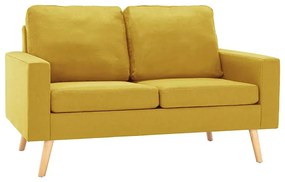 Dwuosobowa żółta sofa - Muria 2Q