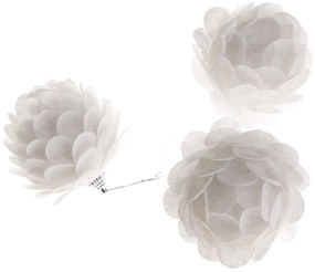 Zestaw zawieszek dekoracyjnych Fiore 6 cm, 3 szt.