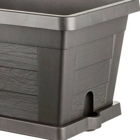 Bama Wielkogabarytowa skrzynka ogrodowa Legno antracyt, 60 x 30 x 25 cm, 60 cm