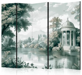 Parawan jednostronny Pejzaże 225x172 cm 5-częściowy szary ARTGEIST B