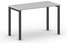 Biurko SQUARE, 120x60 cm, czarna podstawa, szary