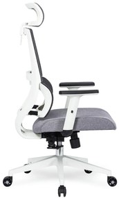 Fotel Biurowy Ergonomiczny Obrotowy NICKI Szary Nowoczesny