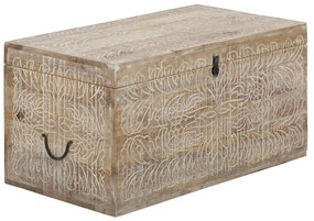 Skrzynia z litego drewna mango w naturalnym kolorze 45x50 cm Malati – Støraa