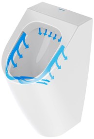 Duravit Soleil pisuar - bezkołnierzowa konstrukcjaBiały błyszczący
