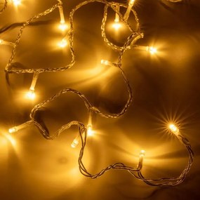 Zestaw świątecznych łańcuchów LED100 diod ciepły biały 2 szt