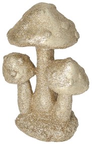 Dekoracja Golden Mushrooms 12cm