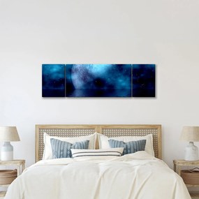 Obraz księżyca nad morzem (170x50 cm)