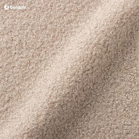 Beżowy puf z przędzy pętelkowej Bouclé Miuf – Miuform