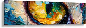 Obraz - Malowanie kocim okiem (170x50 cm)