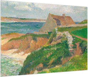 Obraz na szkle - Henri Moret, The Island of Raguenez, Brittany, reprodukcje (70x50 cm)