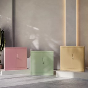 Szafka metalowa BEATA, 900 x 930 x 400 mm, Fresh Style: pastelowy zielony