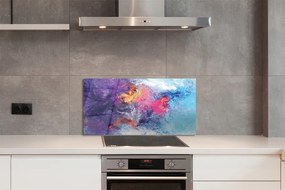 Panel nad Blat Kuchenny Kolorowe Mazy na Płótnie