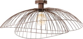 Designerska lampa sufitowa brązowa 45 cm - Pua