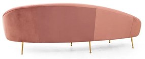 Jasnoróżowa sofa 255 cm Eses – Artie