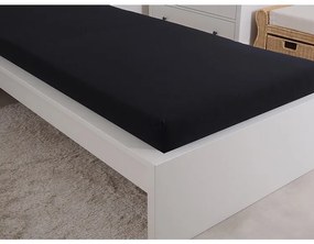 4Home prześcieradło jersey Ideal czarny, 180 x 200 cm, 180 x 200 cm