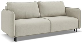 Beżowa rozkładana/ze schowkiem sofa 226 cm Luana – Makamii
