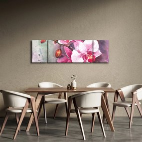 Obraz - Orchidee, akwarela (170x50 cm)