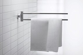 Duravit D-Code wieszak na ręczniki Chrom - obrotowy z 2 uchwytami