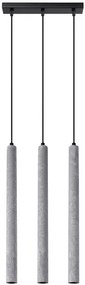 Betonowa lampa wisząca 3 sople - A380 D4-H61