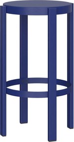 Niebieski stalowy hoker (wysokość siedziska 65 cm) Doon – noo.ma