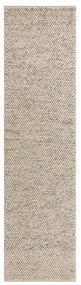 Jasnoszary chodnik z mieszanki wełny tkany ręcznie 60x230 cm Minerals – Flair Rugs