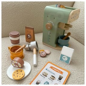 Woopie green drewniany ekspres do kawy 25 el cukiernia barista