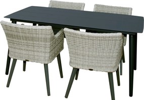 Doppler TEE - aluminiowy stół ogrodowy 160 cm - (N376) OSTATNIA SZTUKA