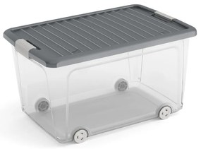 Plastikowy pojemnik z pokrywką 56,5x39x31,5 cm W box L – KIS