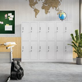 Szafka socjalna ubraniowa BHP szara: IGOREK 1 Plus