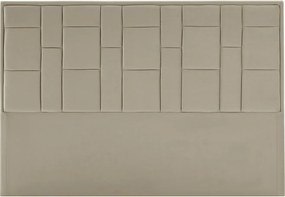Zagłówek do łóżka 160 cm - Welur - Taupe - HERMINE