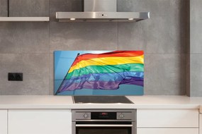 Panel szklany do Kuchni Barwna Flaga