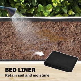 Outsunny Podwyższone grządki z kratką, 2-poziomowe skrzynki na kwiaty, drewno, 108 x 62 x 120 cm | Aosom PL