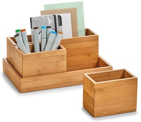 Pojemniki do przechowywania, organizery, 100% bambus - 4 elementy w komplecie, ZELLER
