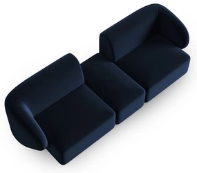 Niebieska aksamitna sofa 246 cm Paolo – Milo Casa