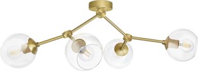 Złota lampa sufitowa z 4 kloszami GT-S4K