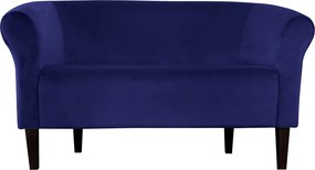 Sofa Milo tkanina Welur wygodna sofa tapicerowana do salonu i poczekalni : Kolor nogi - Venge, Kolor tkaniny - VELVET - MG16, Typ tkaniny - Velvet, Wysokość nogi - 20 cm