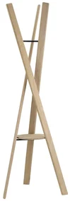 Wieszak z litego drewna dębowego w naturalnym kolorze 62x176 cm Rakku – Blomus