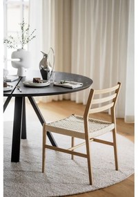 Okrągły stół z blatem z drewna dębowego 150x150 cm Carradale – Rowico