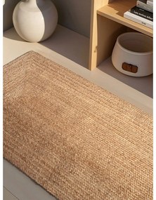 Dwustronny chodnik z juty tkany ręcznie w naturalnym kolorze 80x200 cm Sharmila Natural Brown – Hanse Home