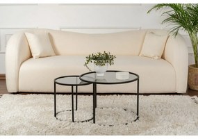 Zestaw stolików konferencyjnych Aurum Black and Grey 60 cm, 2 szt.