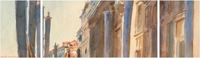 Obraz - John Singer Sargent, Gondola Moorings on the Grand Canal, reprodukcje (170x50 cm)