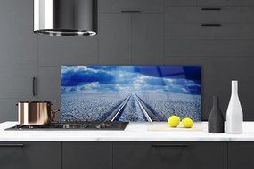 Dekor Szklany do Kuchni Zapomniany Szlak Kolejowy